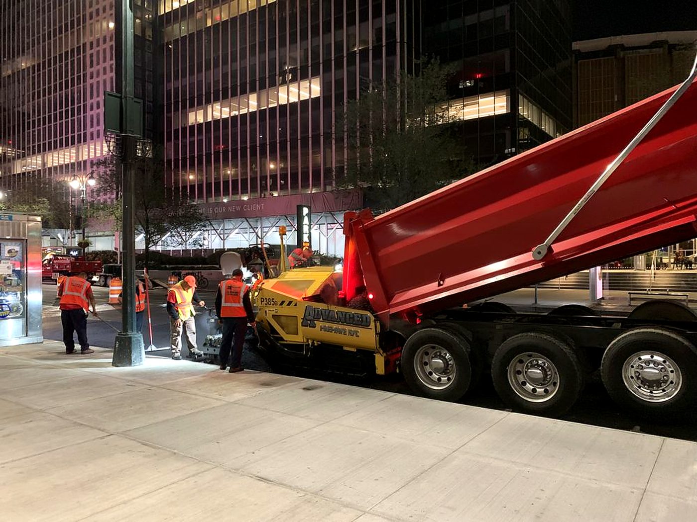 The Advanced Site Contractors fleet on a job site