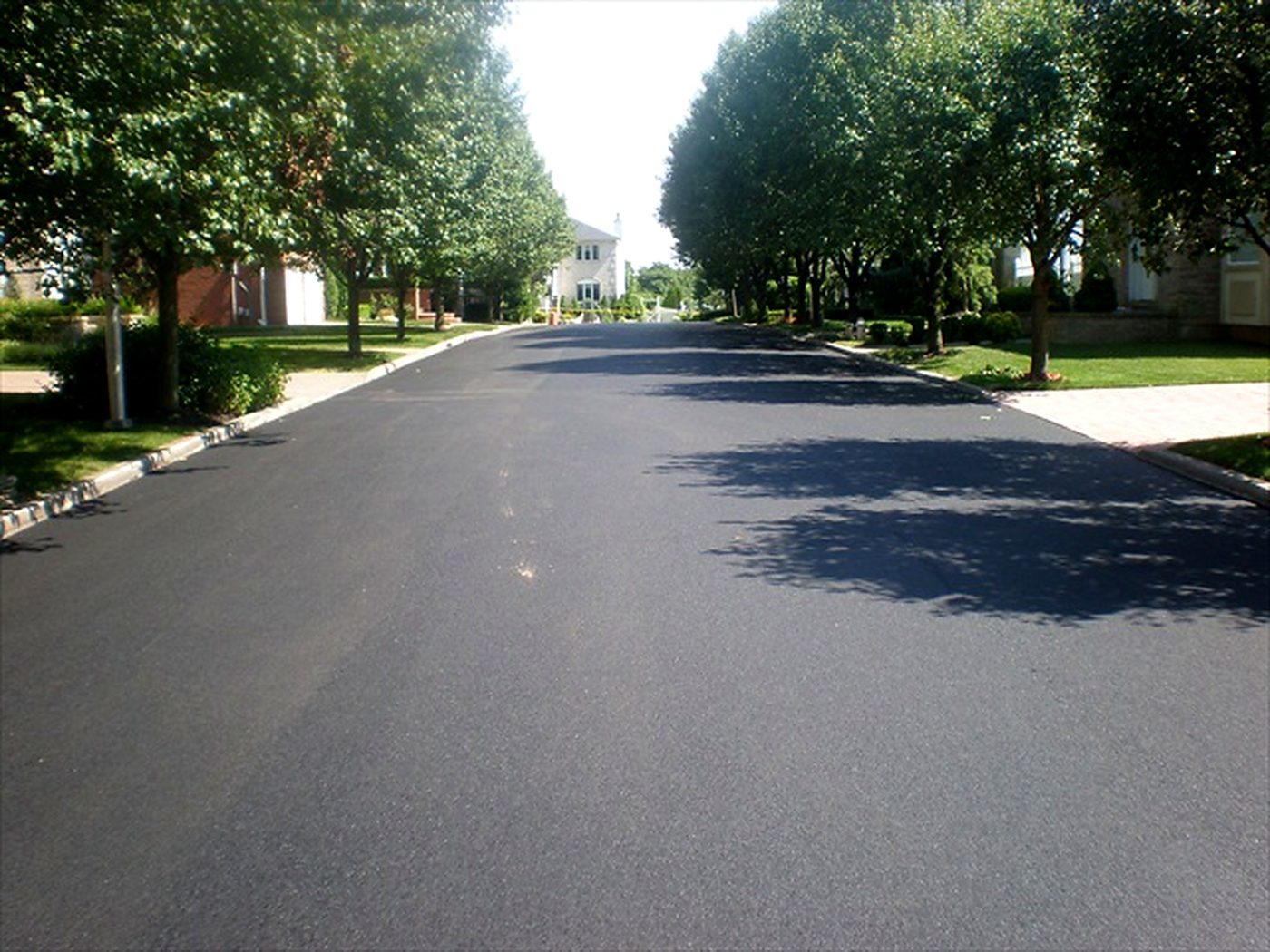A city street resurfaced end to end